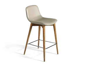 4044 - Leather barstool with footrest _ Angel Cerdá